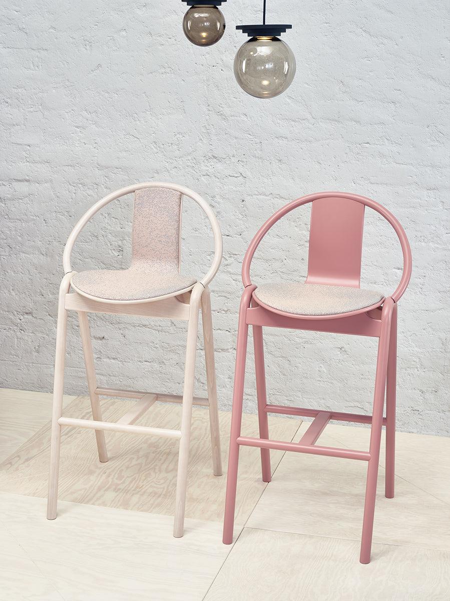 Again Upholstered/Wood Barstool - WOO .Design