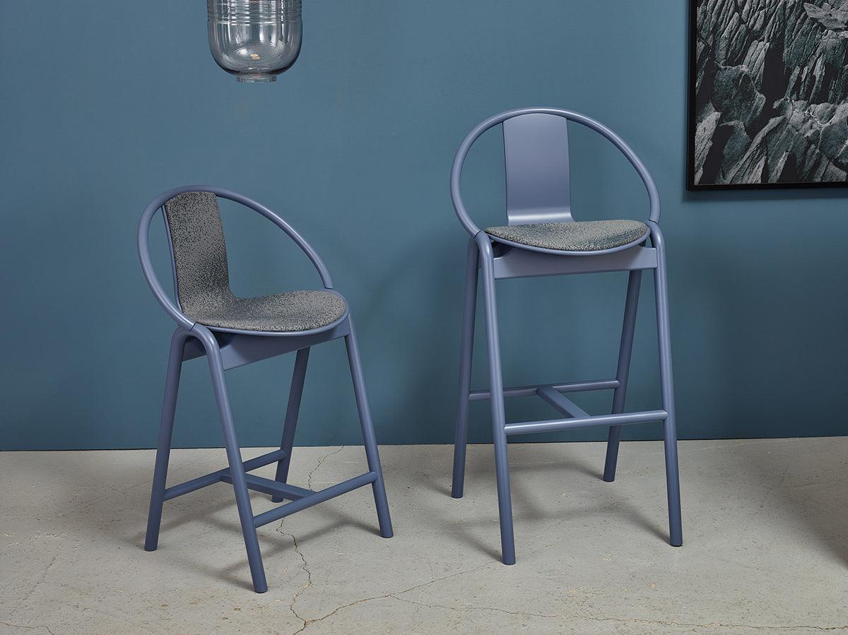 Again Upholstered/Wood Barstool - WOO .Design