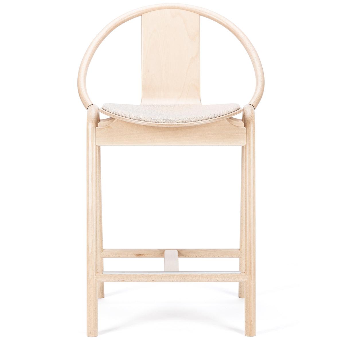 Again Upholstered/Wood Barstool - WOO .Design