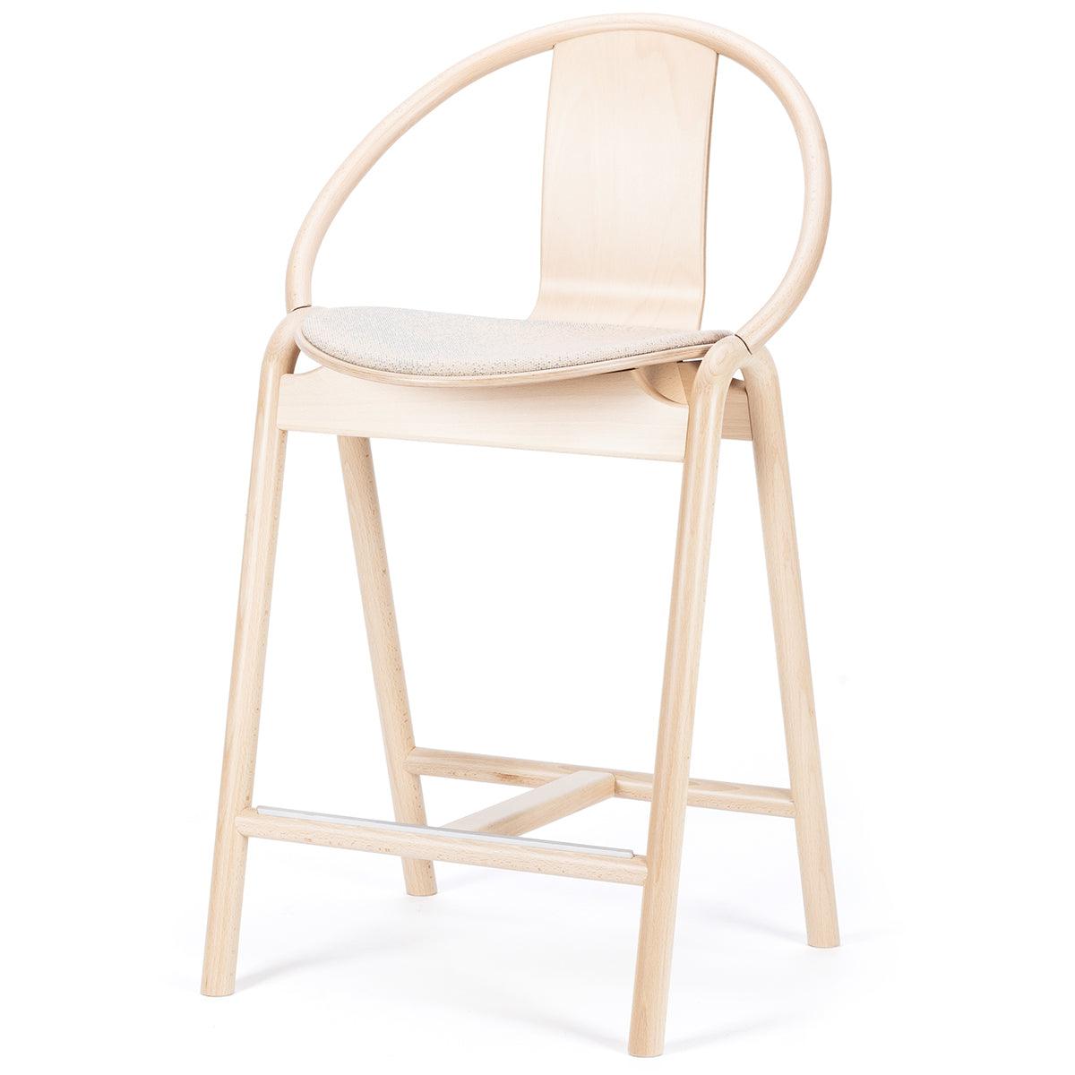 Again Upholstered/Wood Barstool - WOO .Design