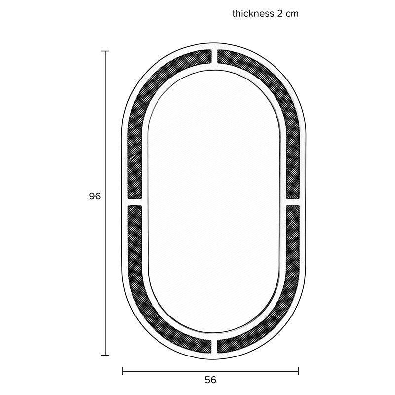 Aida Oval Mirror - WOO .Design