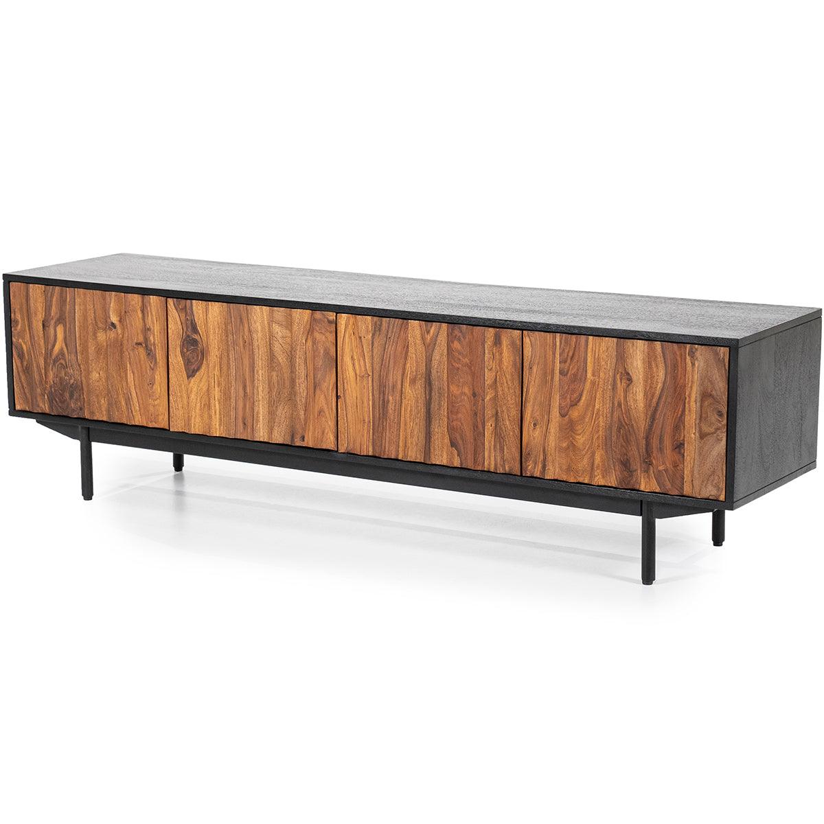 Alexander Sheesham Wood 4 Doors TV Cabinet - WOO .Design