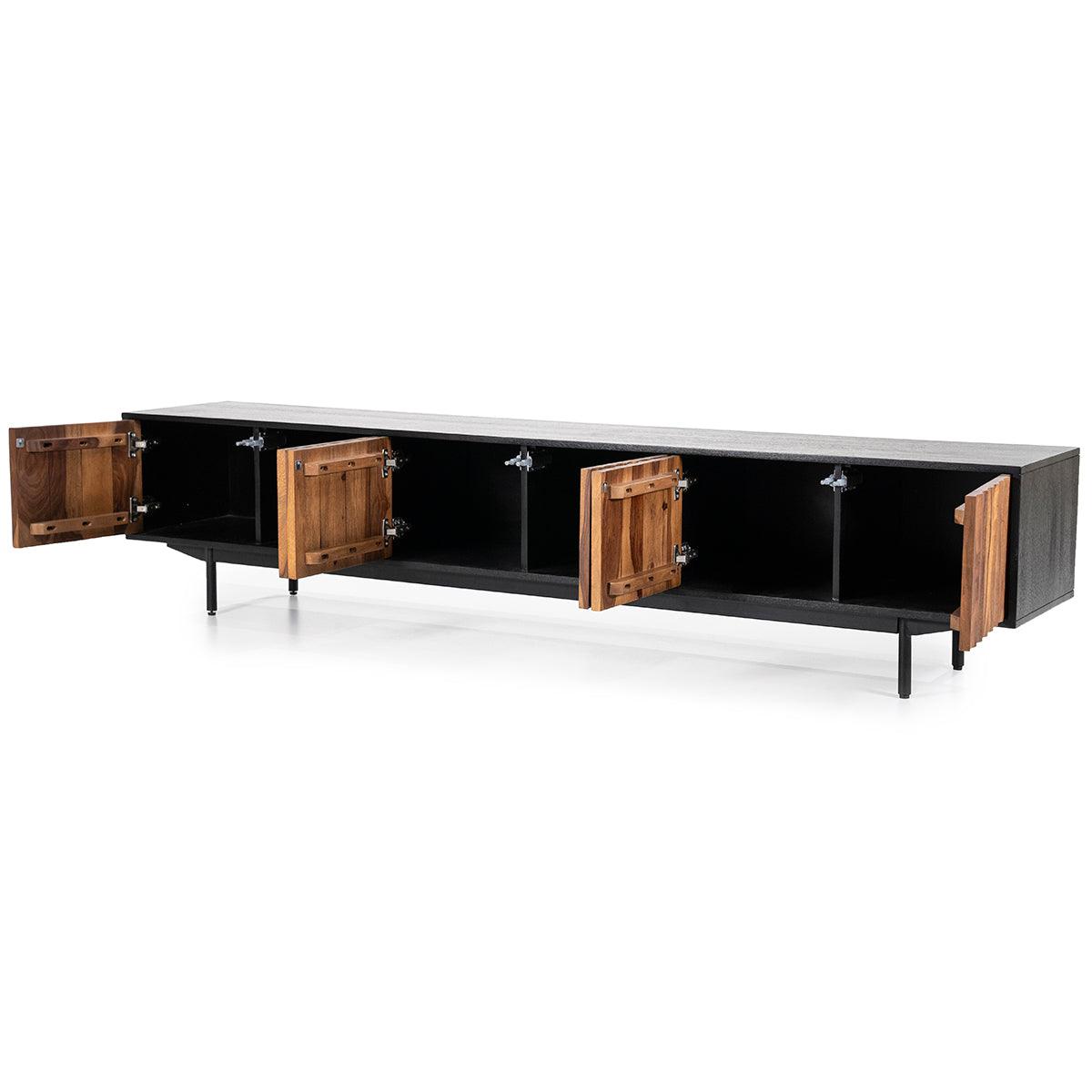 Alexander Sheesham Wood 6 Doors TV Cabinet - WOO .Design