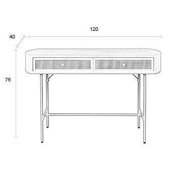 Amaya 2 Drawers Console Table - WOO .Design