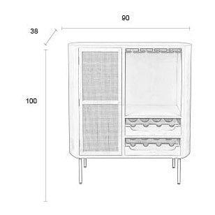 Amaya Low Wine Cabinet - WOO .Design