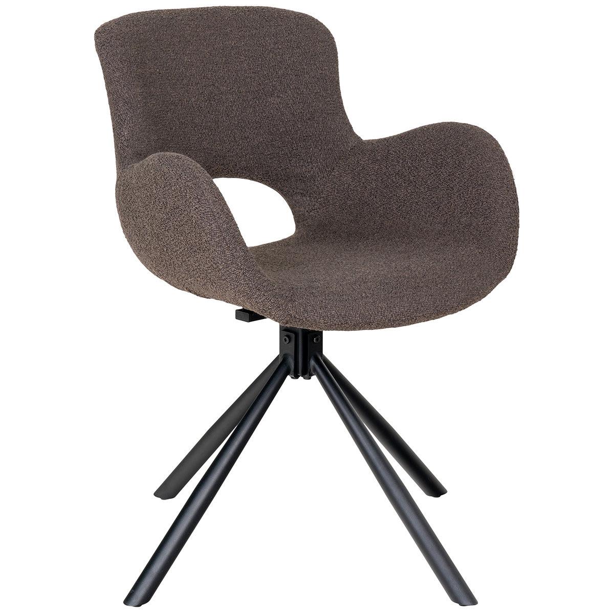 Amorim Boucle Swivel Dining Chair (2/Set) - WOO .Design