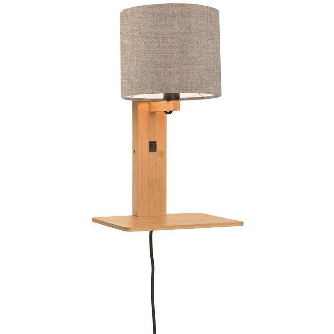 Andes Natural Wall Lamp with Shelf - WOO .Design