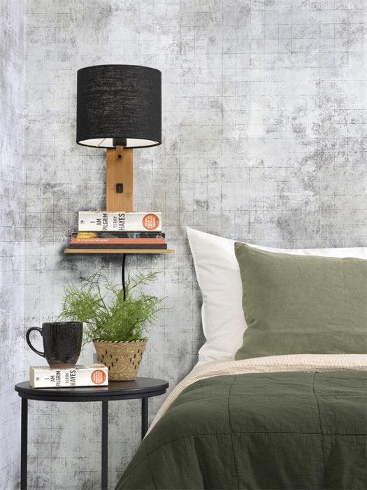 Andes Natural Wall Lamp with Shelf - WOO .Design