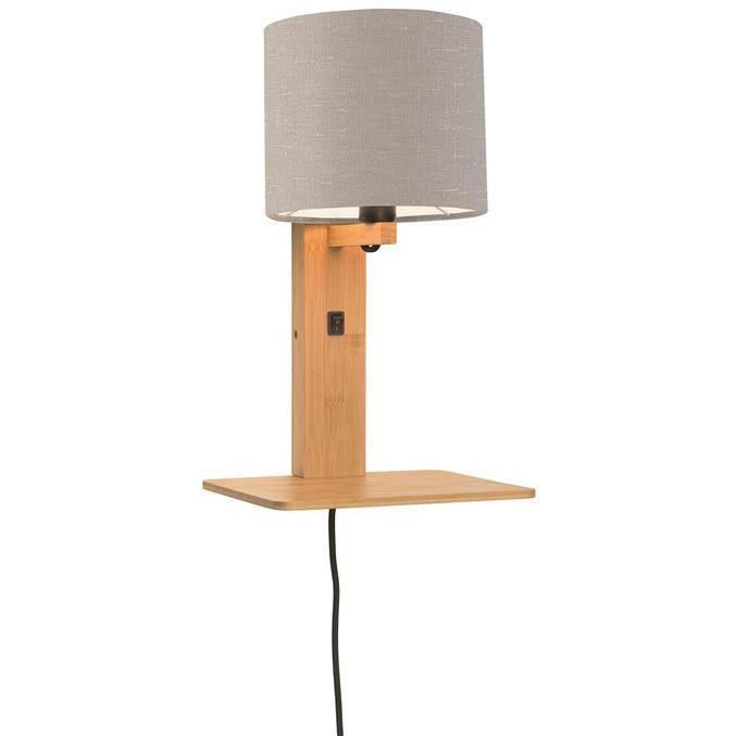 Andes Natural Wall Lamp with Shelf - WOO .Design