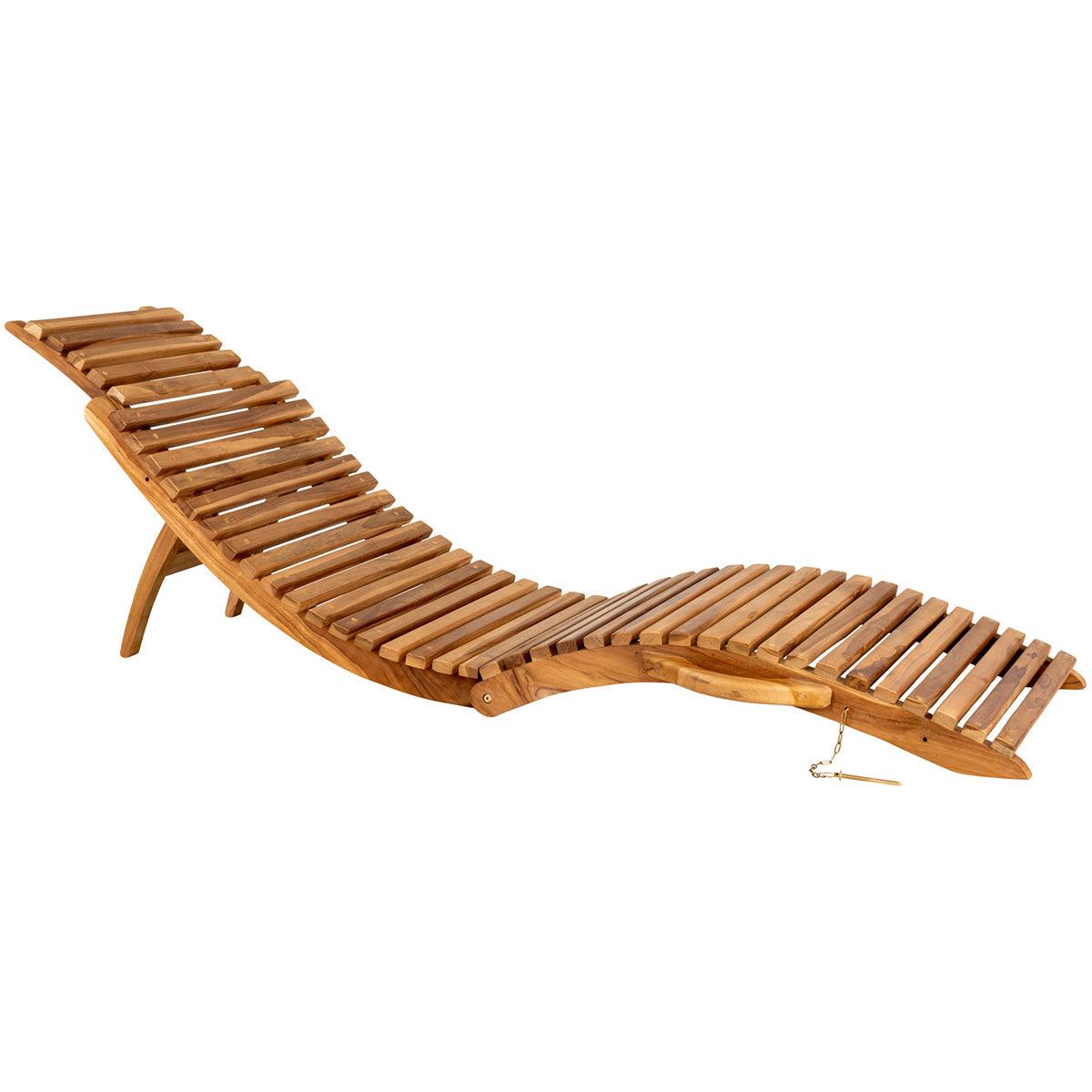 Arrieta Teak Wood Sunlounger - WOO .Design