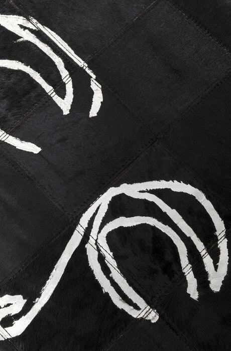 Art Faces Black Leather Carpet - WOO .Design