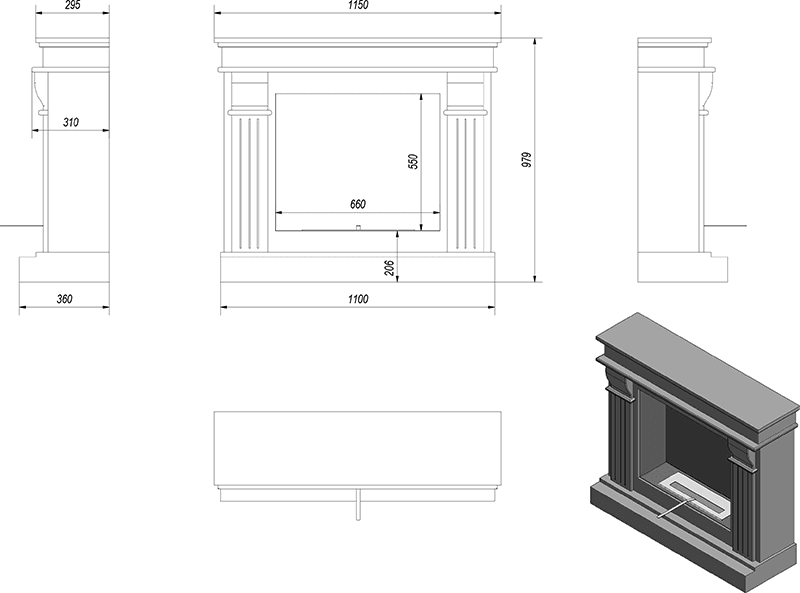 August Bio Fireplace - WOO .Design