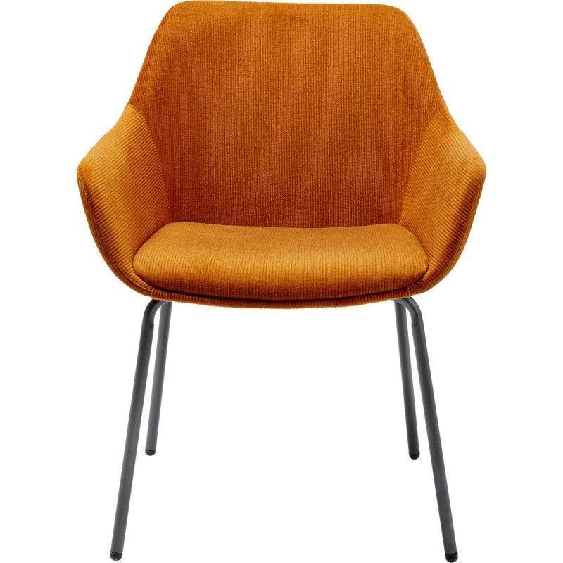 Avignon Corduroy Chair with Armrest (2-Set) - WOO .Design