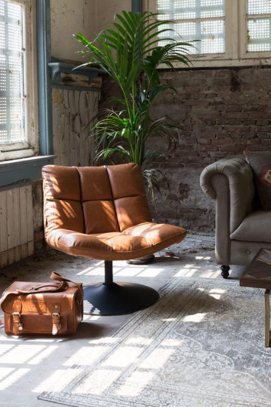 Bar Vintage Brown Lounge Chair - WOO .Design