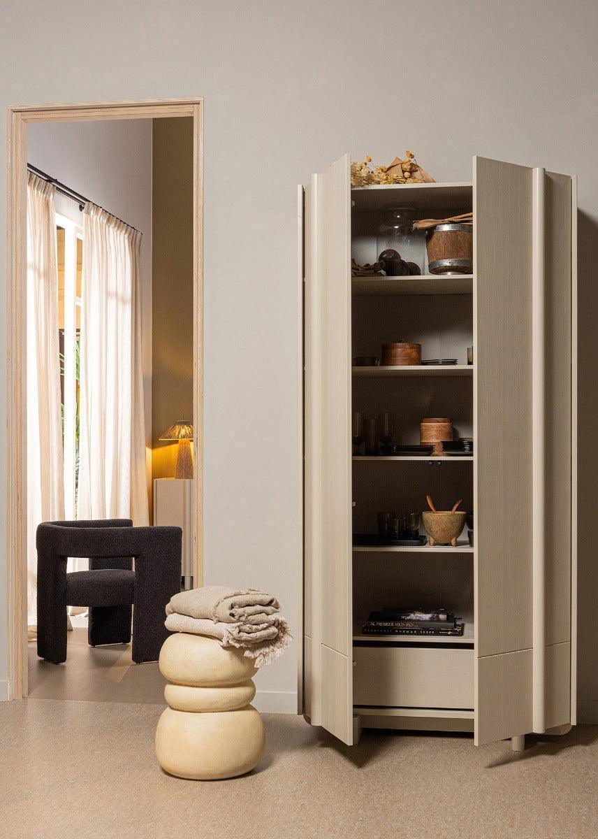 Basu Pine Wood Storage Cabinet - WOO .Design