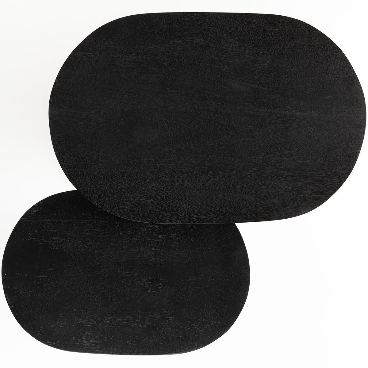 Bella Mango Wood/Iron Side Table (2/Set) - WOO .Design
