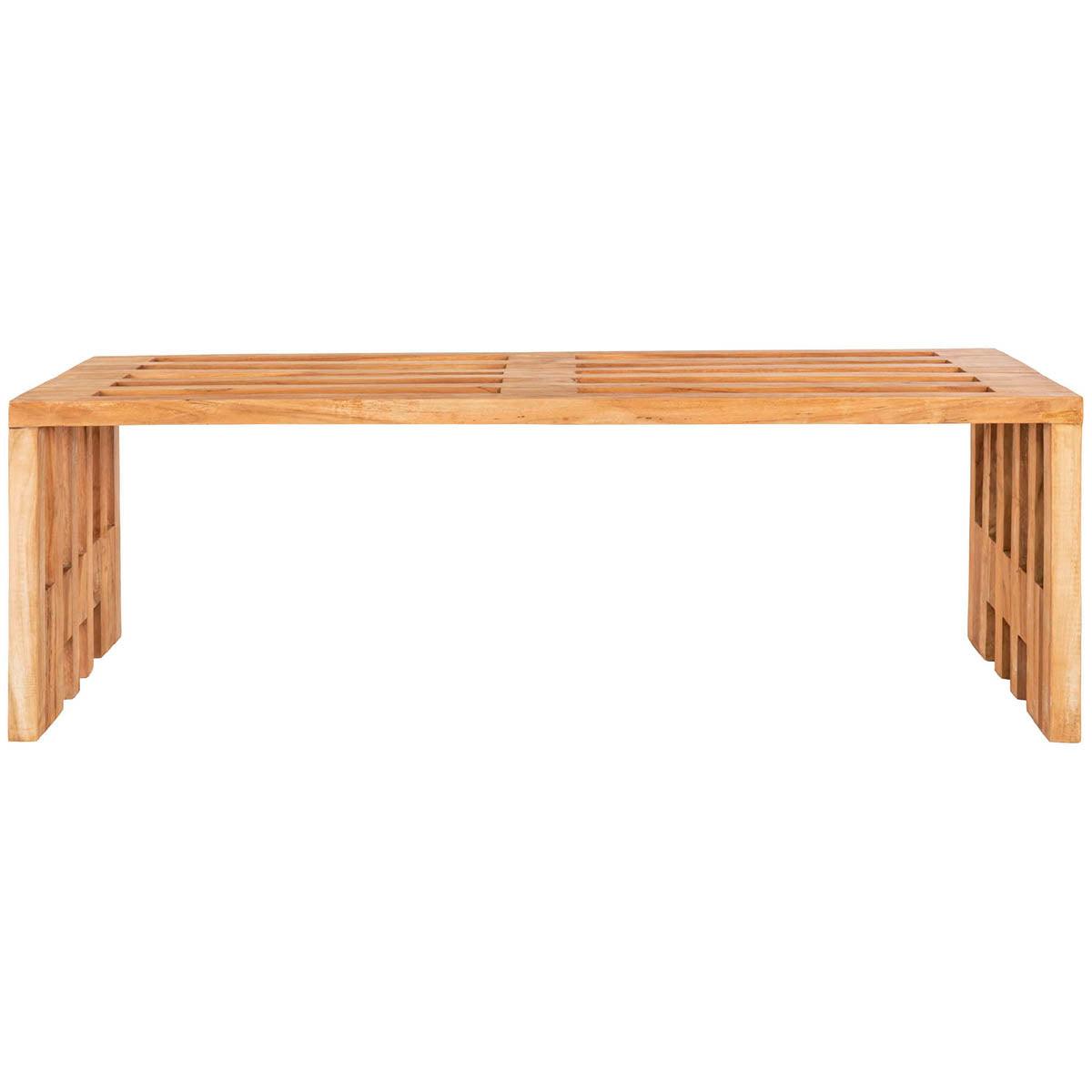 Benidorm Natural Teak Wood Bench - WOO .Design