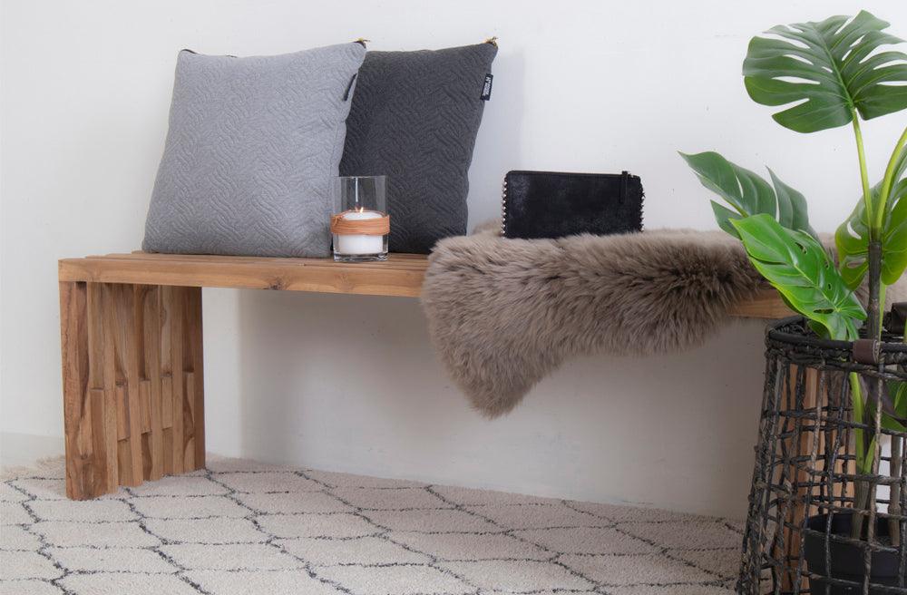 Benidorm Natural Teak Wood Bench - WOO .Design
