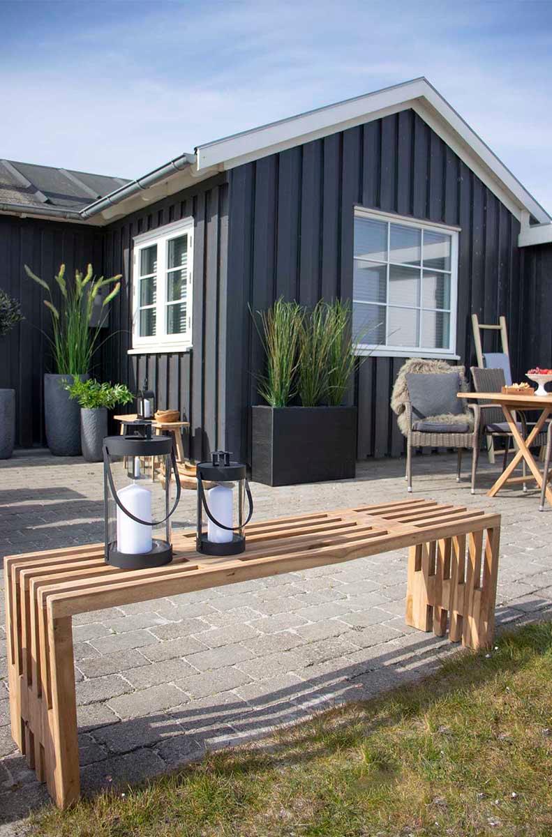 Benidorm Natural Teak Wood Bench - WOO .Design