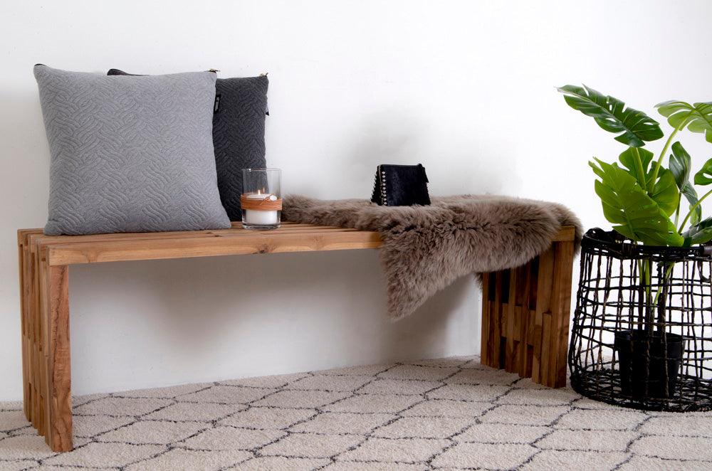 Benidorm Natural Teak Wood Bench - WOO .Design
