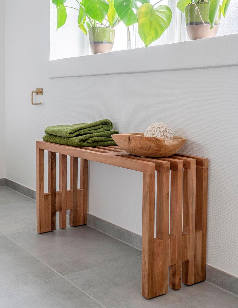 Benidorm Natural Teak Wood Bench - WOO .Design