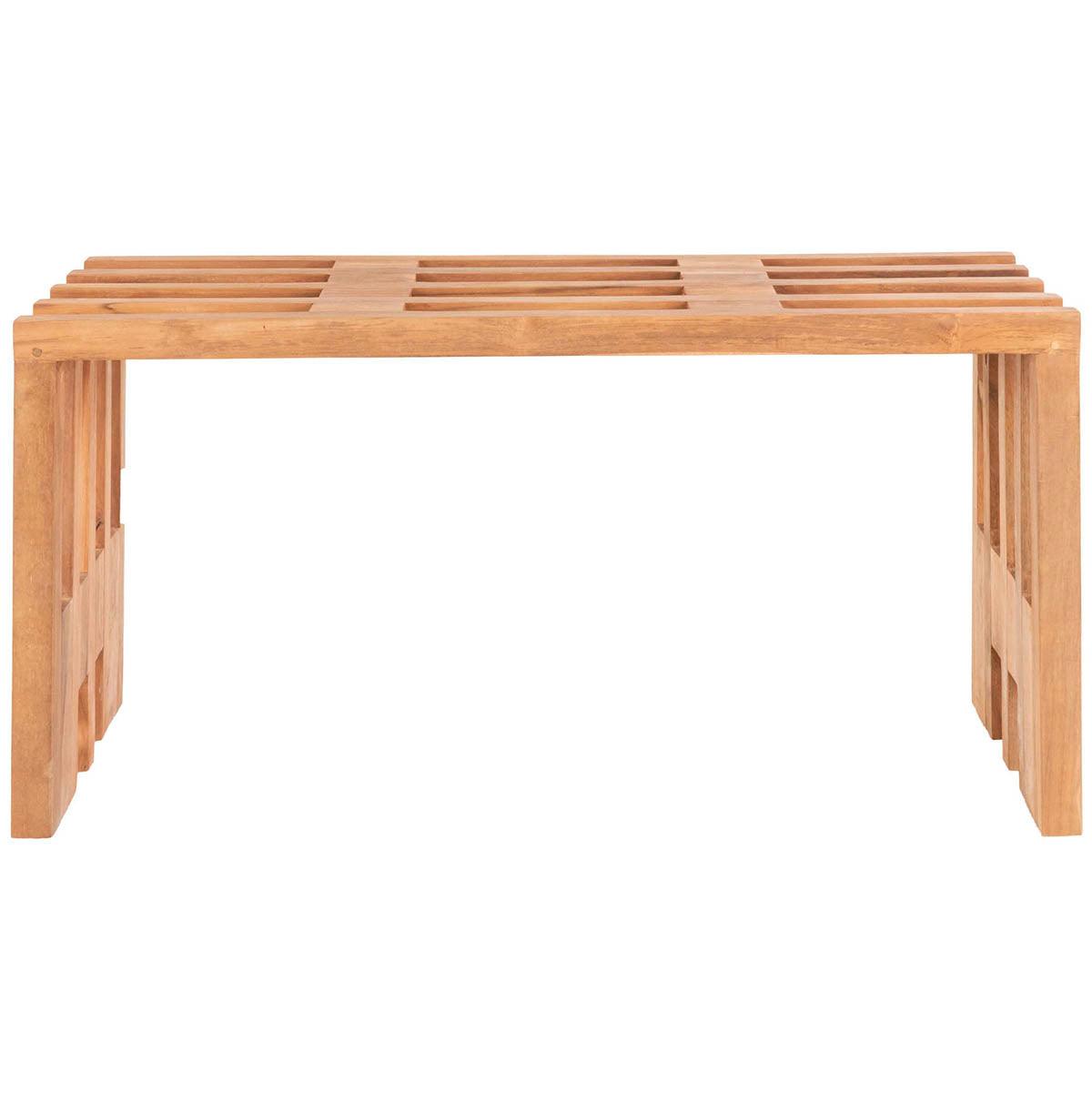 Benidorm Natural Teak Wood Bench - WOO .Design