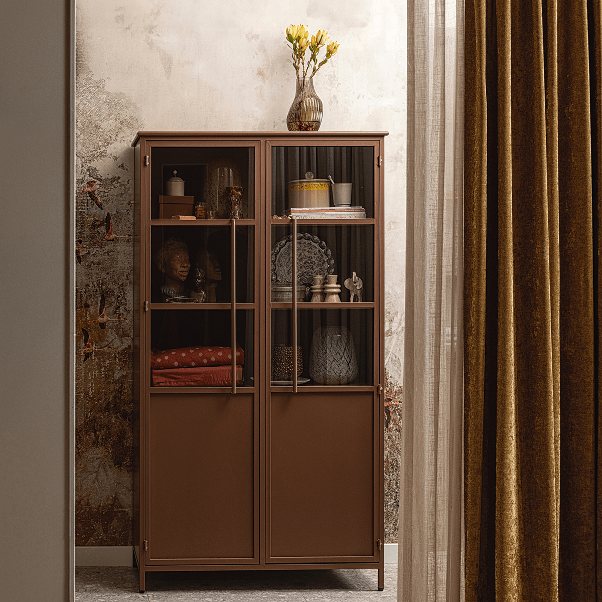 Exhibit Low Metal Cabinet