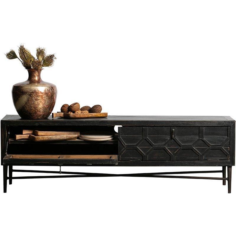 Bequest Black Wood TV Unit