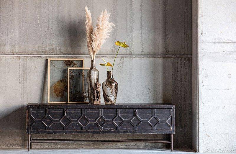 Bequest Black Wood TV Unit
