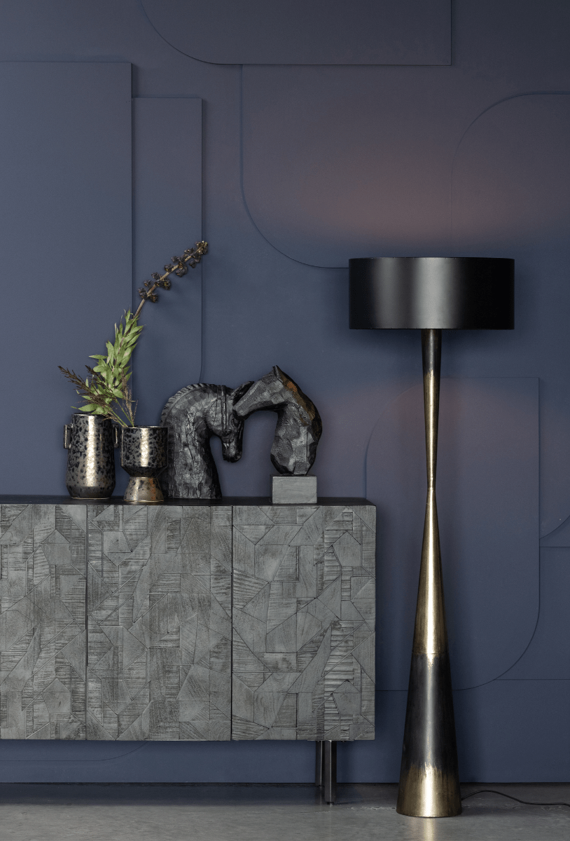 Counter Black Mango Wood Sideboard