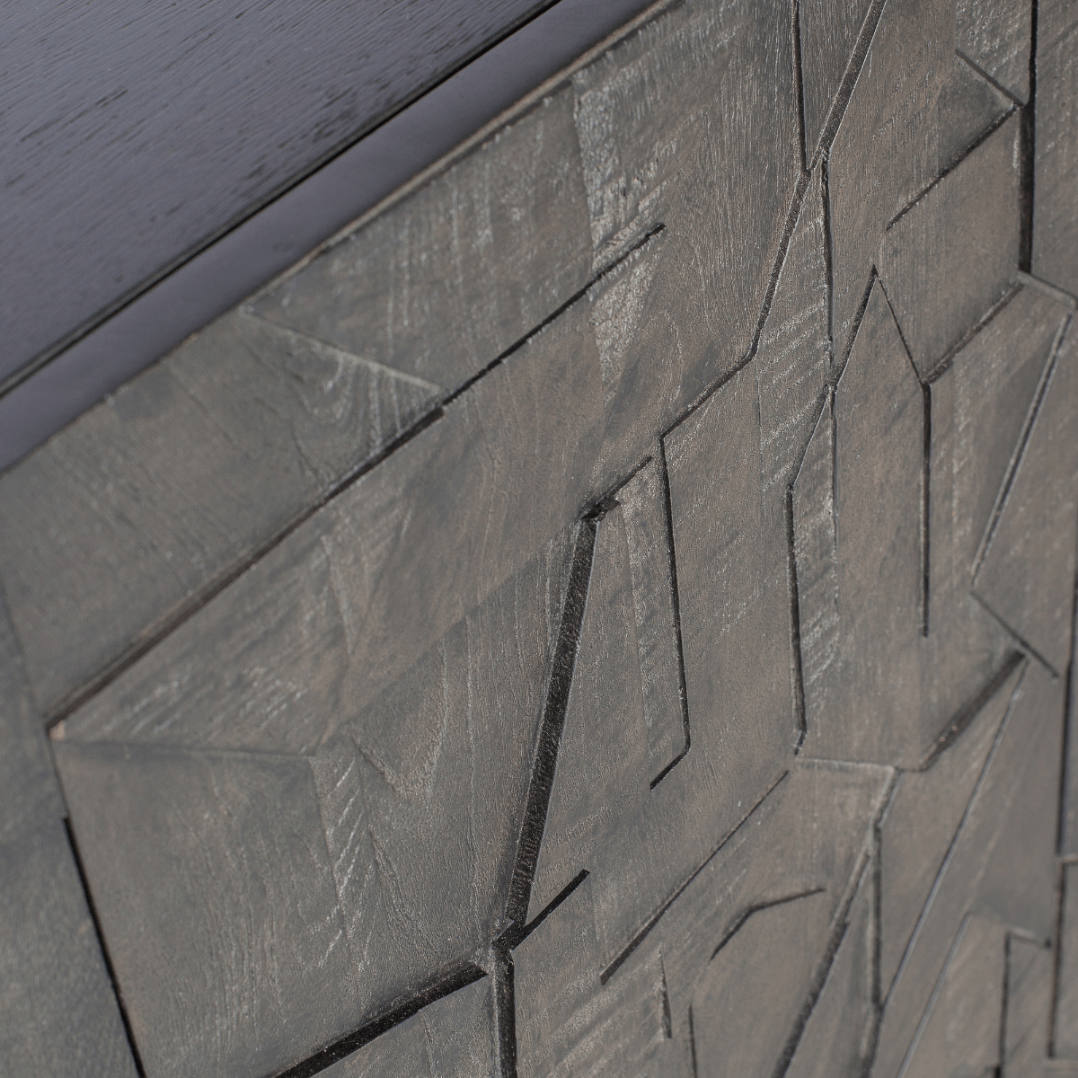 Counter Black Mango Wood Sideboard