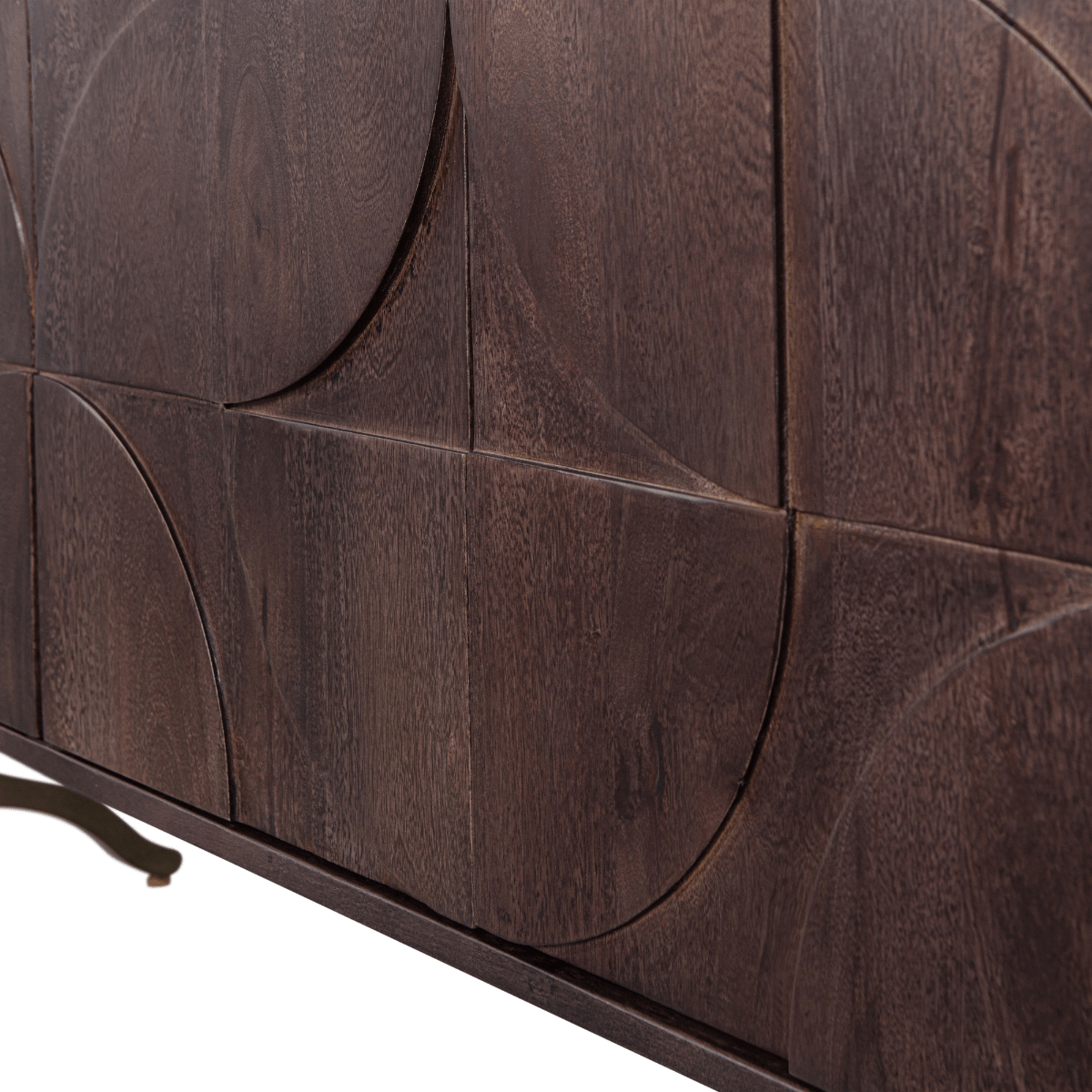Draw Walnut Mango Wood Sideboard