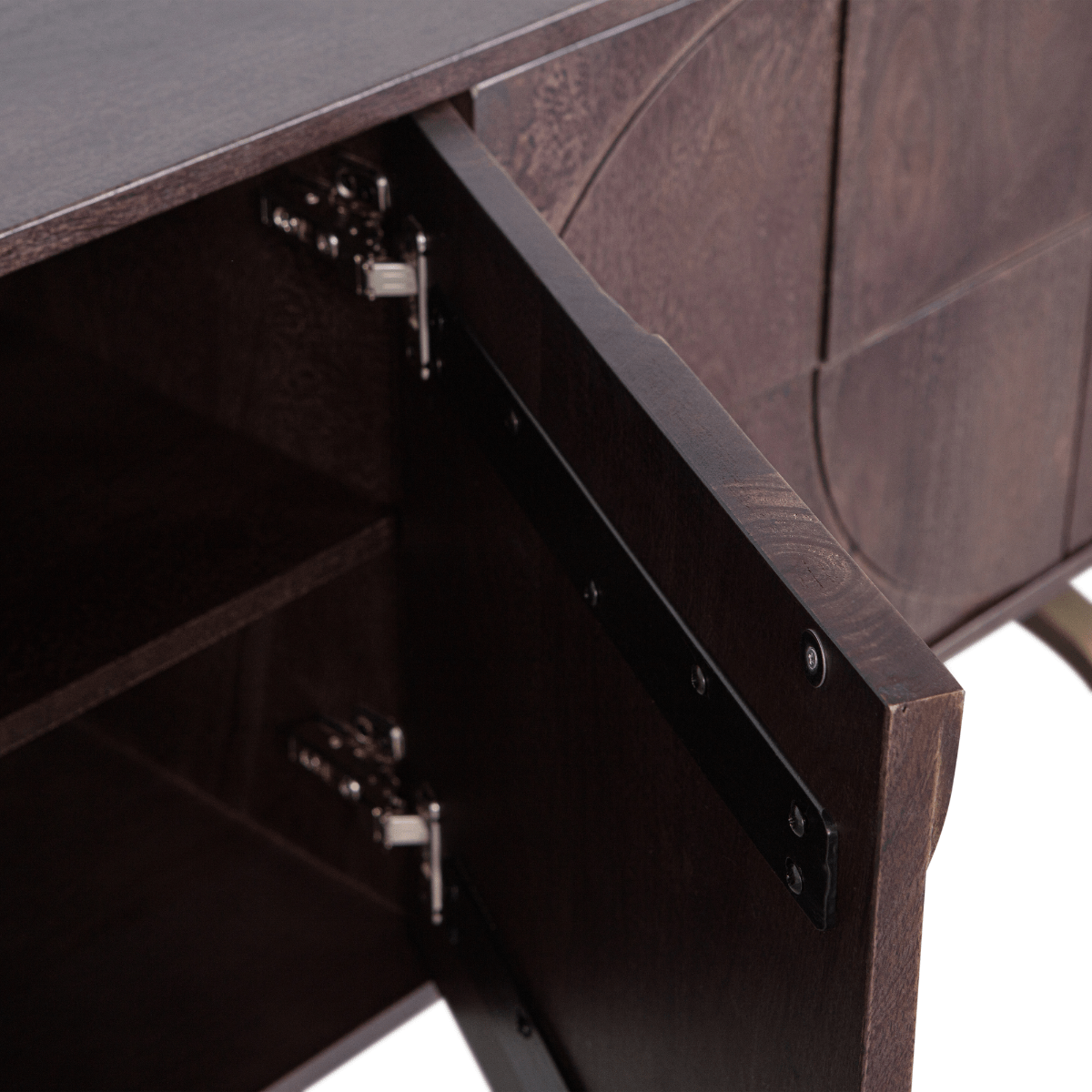 Draw Walnut Mango Wood Sideboard