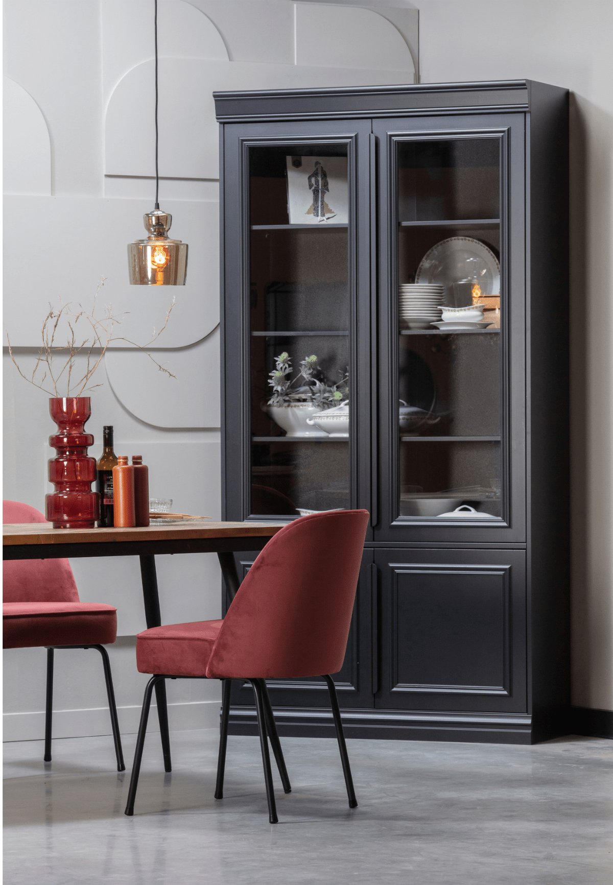 Rhombic Recycled Teak Wood Dining Table