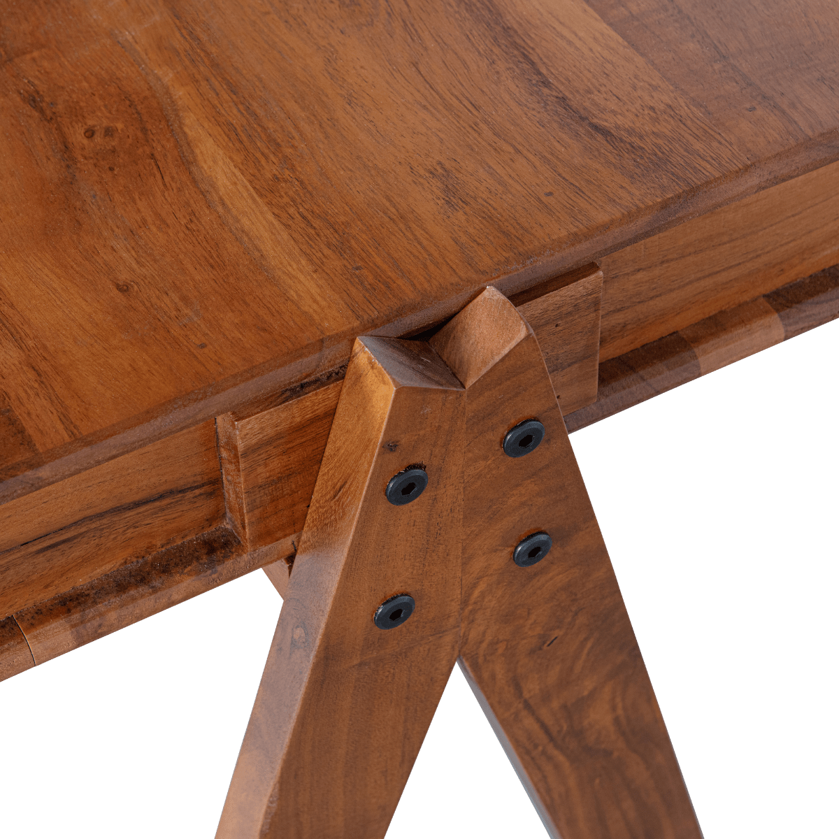 Compartment Brown Wood Desk