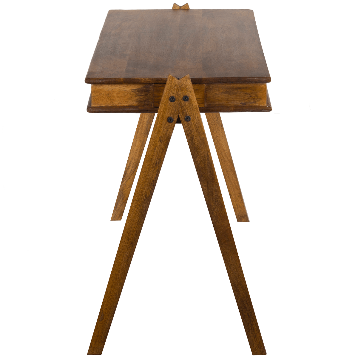 Compartment Brown Wood Desk