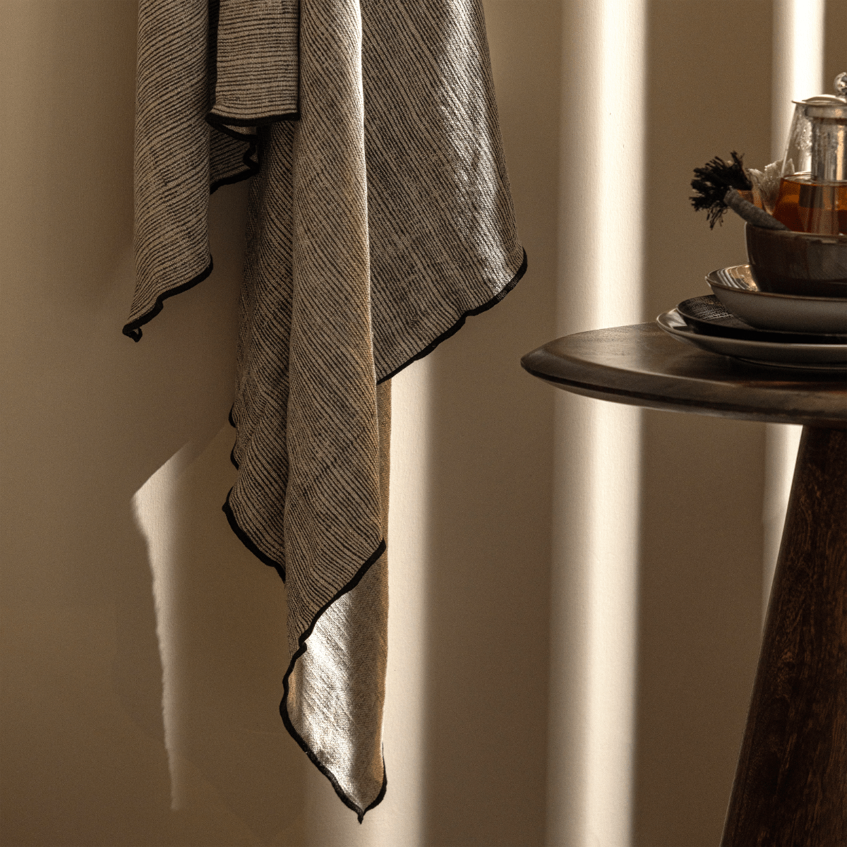 Posture Walnut Wood Side Table