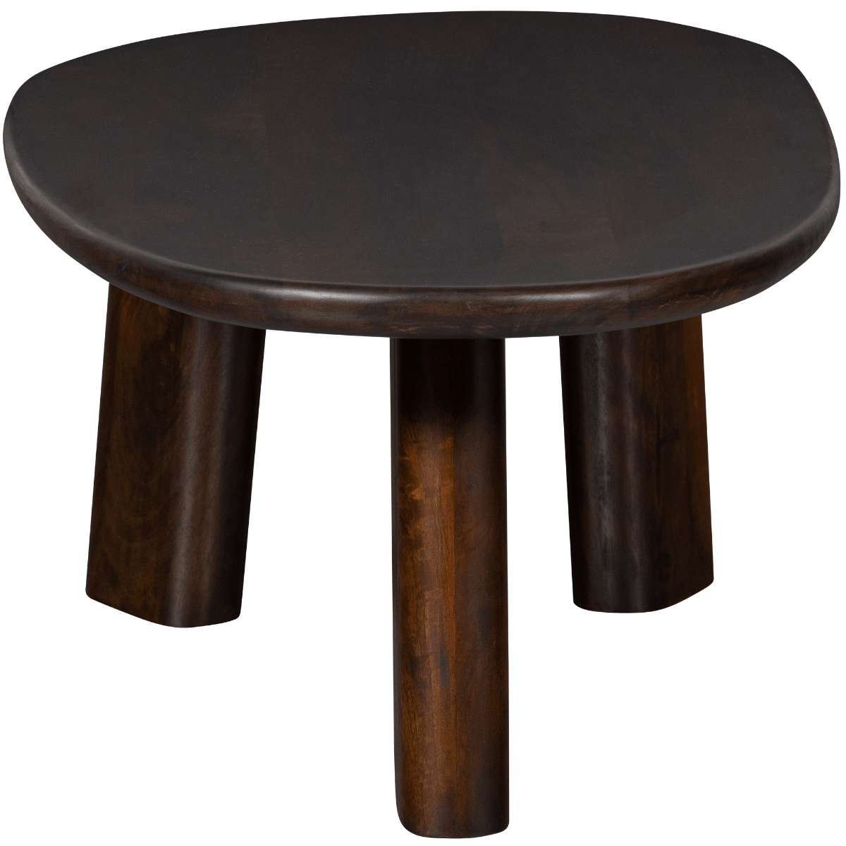 Roundly Walnut Mango Wood Coffee Table