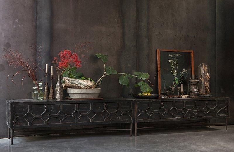 Bequest Black Wood TV Unit - WOO .Design