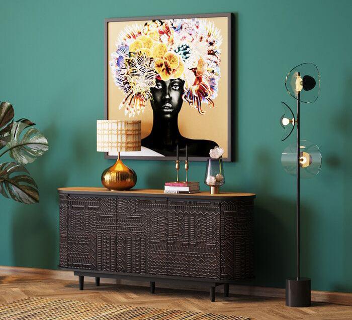 Berber Black Mango Wood Sideboard - WOO .Design