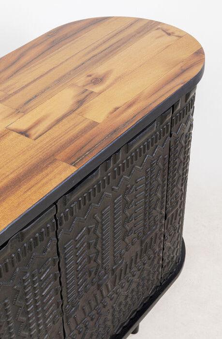 Berber Black Mango Wood Sideboard - WOO .Design