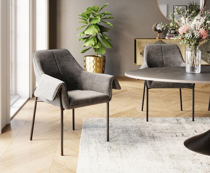 Bess Chair with Armrest (2-Set) - WOO .Design