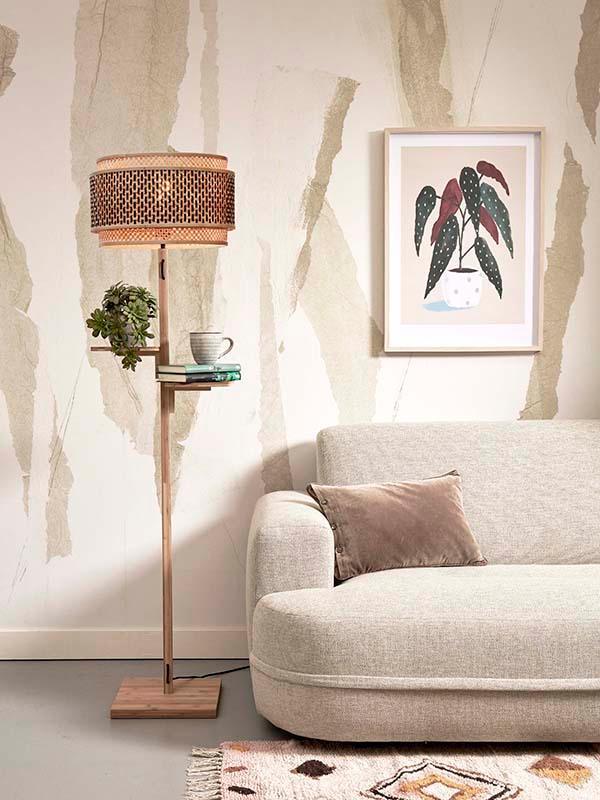Bhutan Floor Lamp with Shelves - WOO .Design