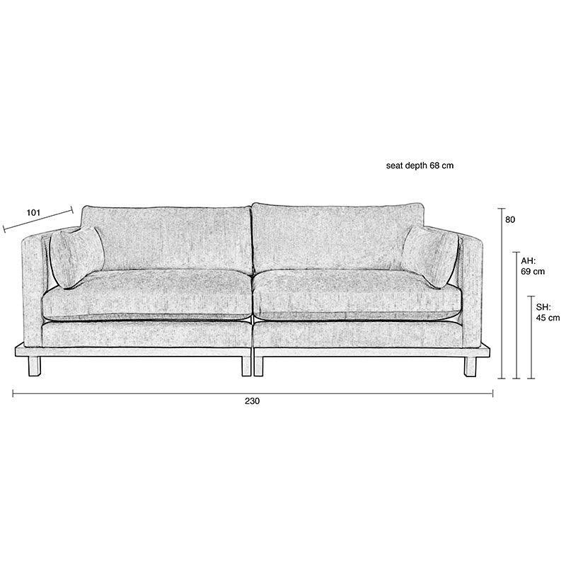 Blossom 3 Seater Sofa - WOO .Design