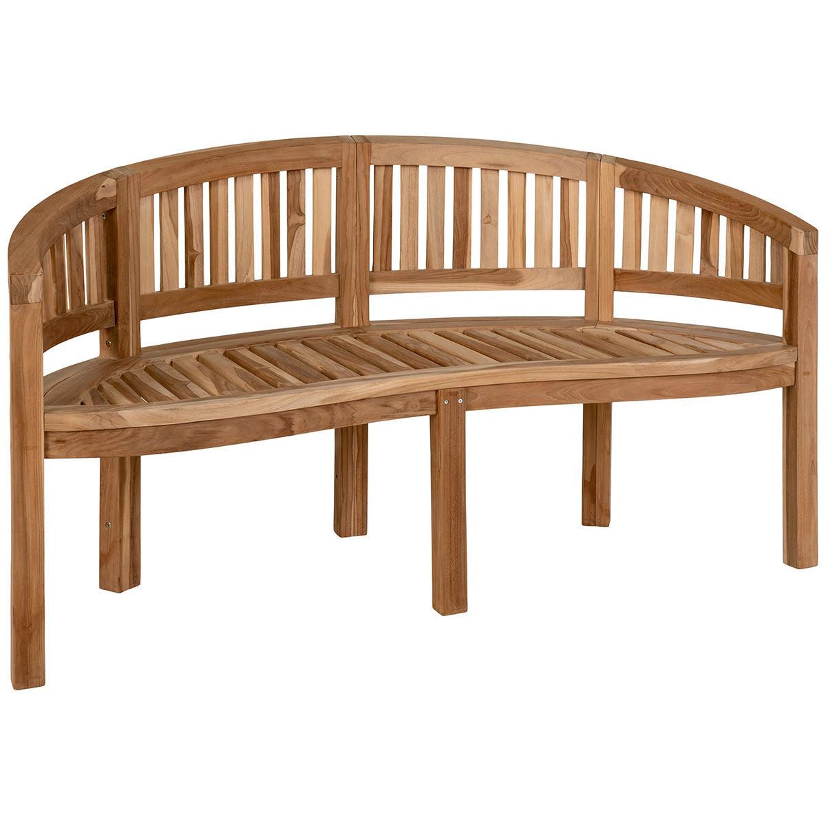 Boca Banan Natural Teak Wood Bench - WOO .Design