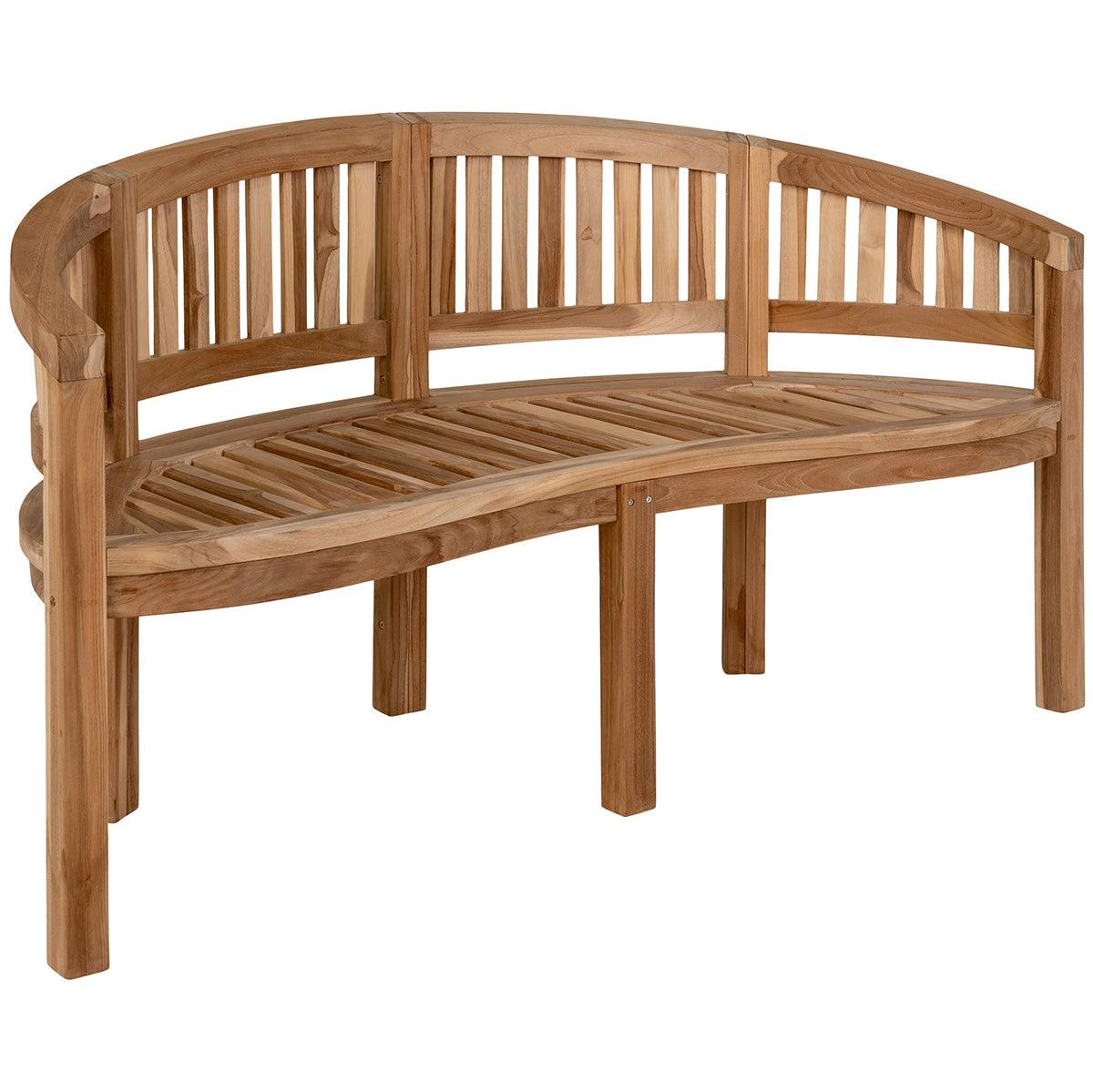 Boca Banan Natural Teak Wood Bench - WOO .Design