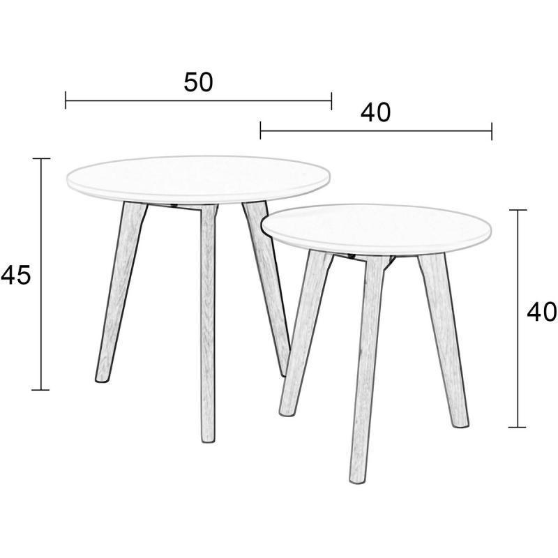 Bodine Side Table (2/Set) - WOO .Design
