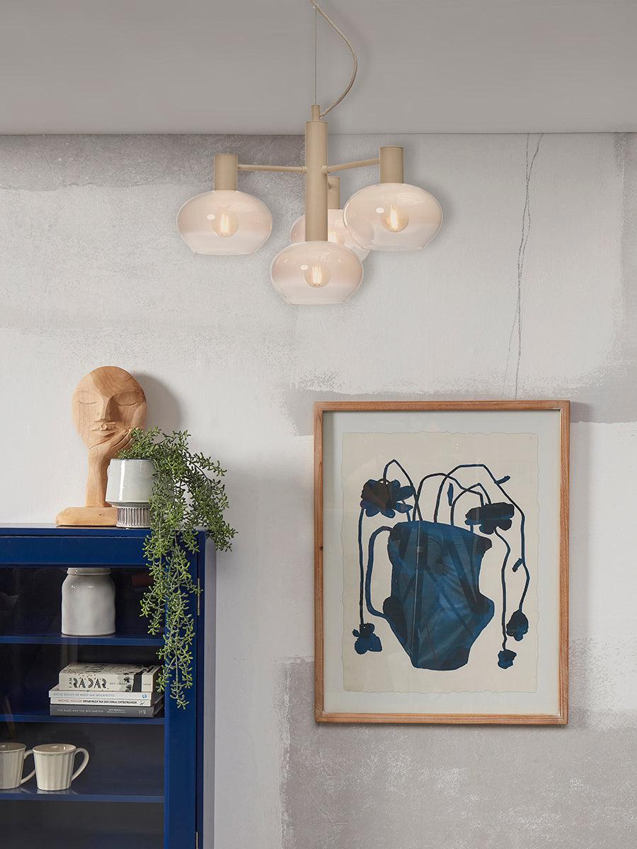 Bologna Colour Gradient 4 Arm Hanging Lamp - WOO .Design