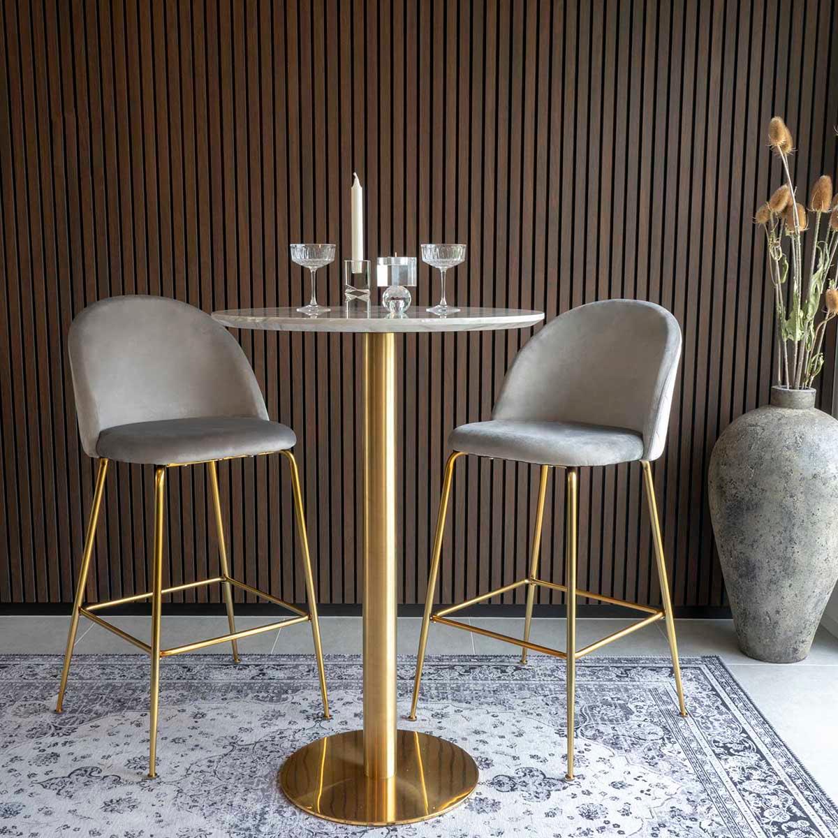 Bolzano Marble Look Bar Table - WOO .Design