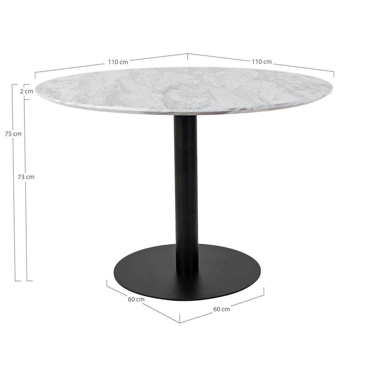 Bolzano Marble Look Dining Table - WOO .Design